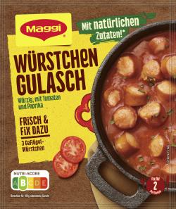 Maggi Fix für Würstchen Gulasch